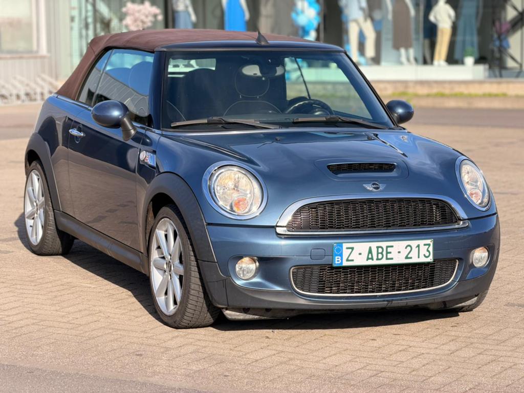Mini Cooper S Cabrio Benzine, Auto's, Mini, Bedrijf, Cabrio, Navigatiesysteem, Benzine, Cabriolet, Bruin, Leder, Ophalen