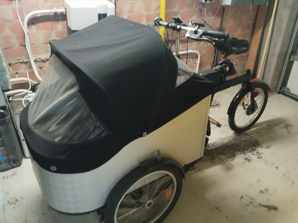 Bakfiets elektrisch, Gebruikt, 2 kinderen, Elektrisch, Schijfrem