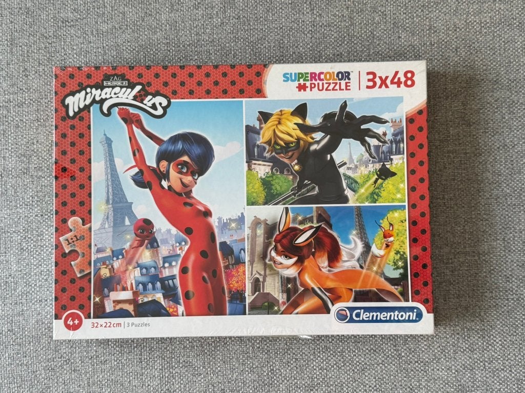 182. Clementoni - Miraculous - 3 x 48 stuks, Ophalen of Verzenden, 10 tot 50 stukjes, Zo goed als nieuw, 4 tot 6 jaar