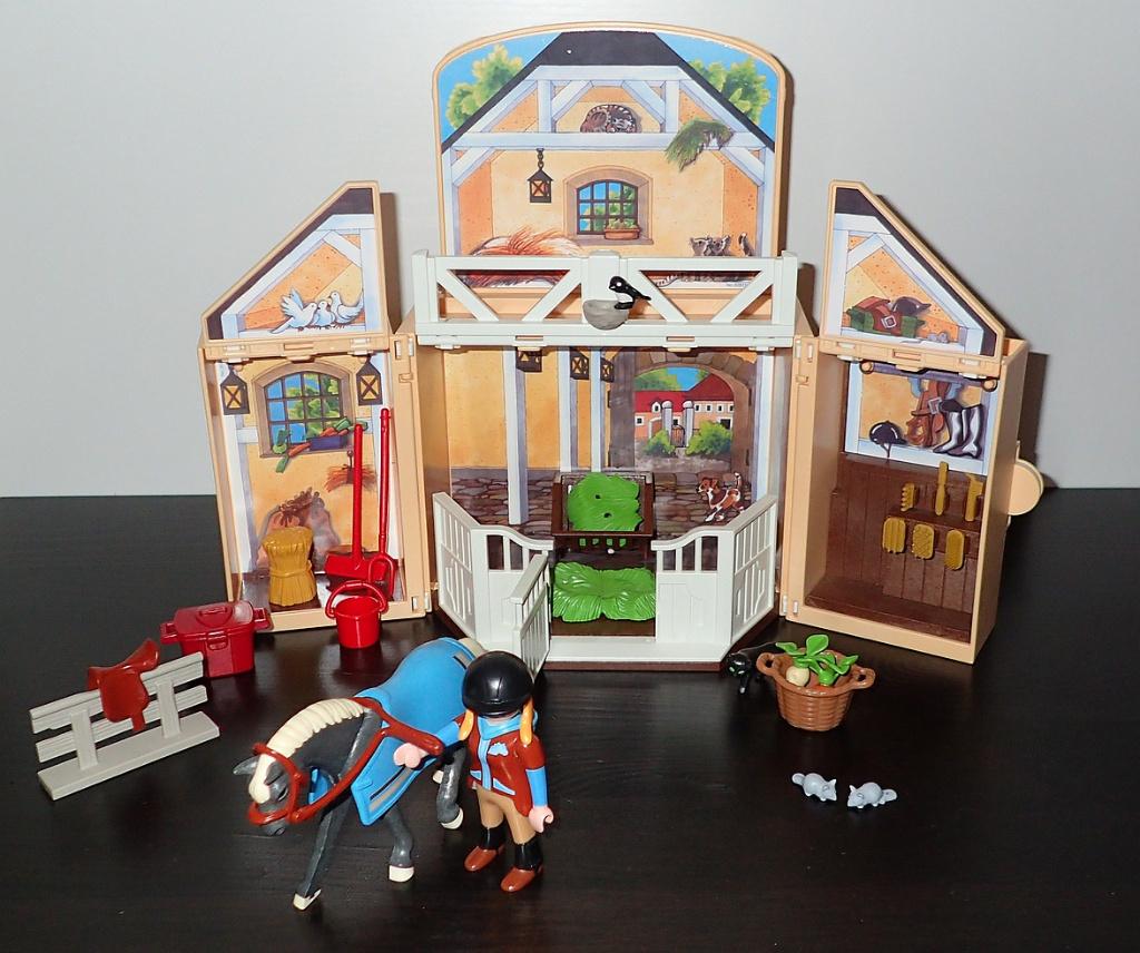 Playmobil paardenstal 5418 incl doos, Enlèvement ou Envoi, Comme neuf