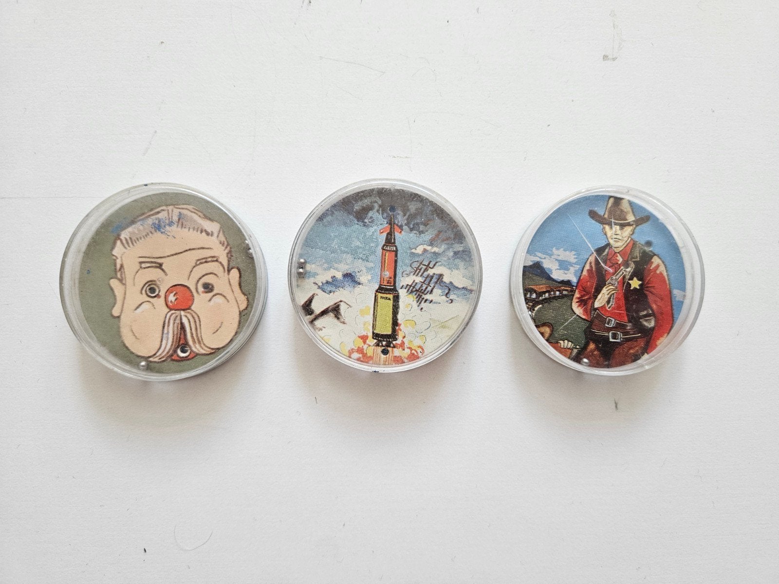 3 Vintage behendigheid balspelletjes. '60, Kinderen en Baby's, Speelgoed | Overig, Ophalen