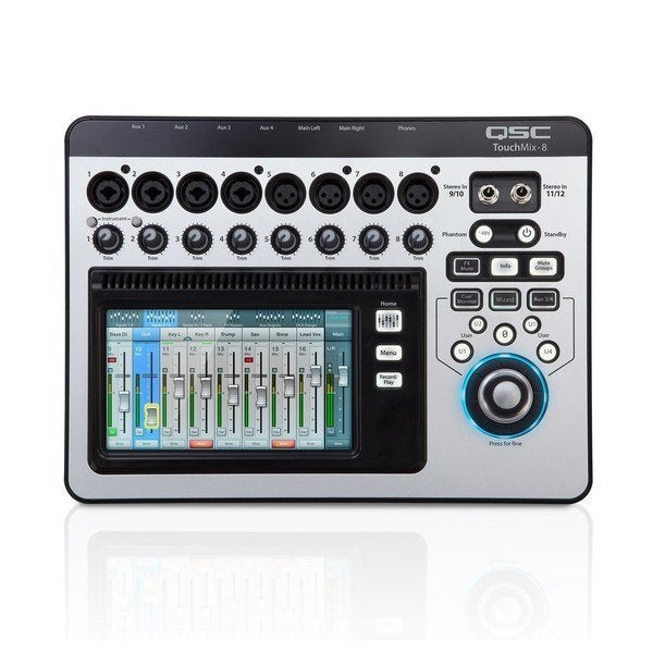 QSC Touchmix 8 Digitaal mengpaneel, Muziek en Instrumenten, Ophalen, Zo goed als nieuw, 10 tot 20 kanalen, Microfooningang