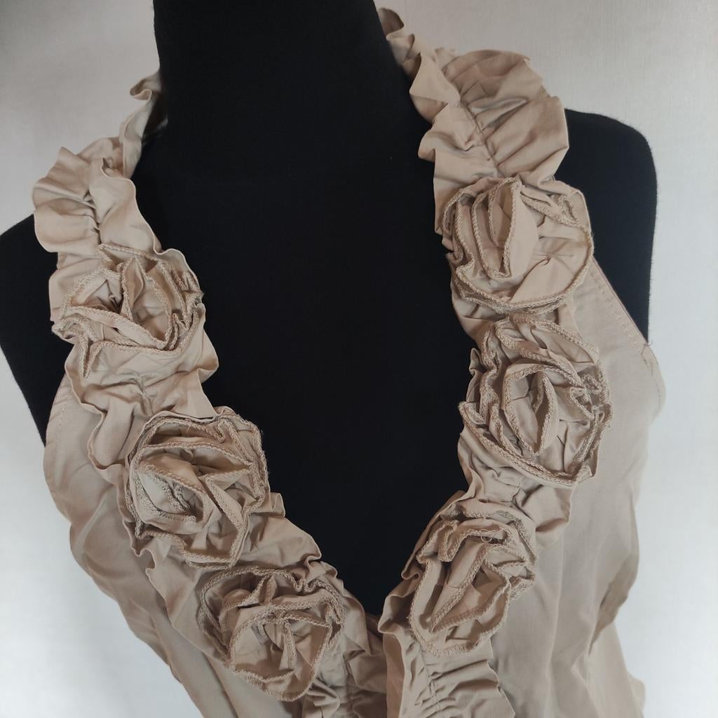 Topje Rinascimento maat M., Kleding | Dames, Topjes, Zo goed als nieuw, Maat 38/40 (M), Beige, Zonder mouw, Ophalen