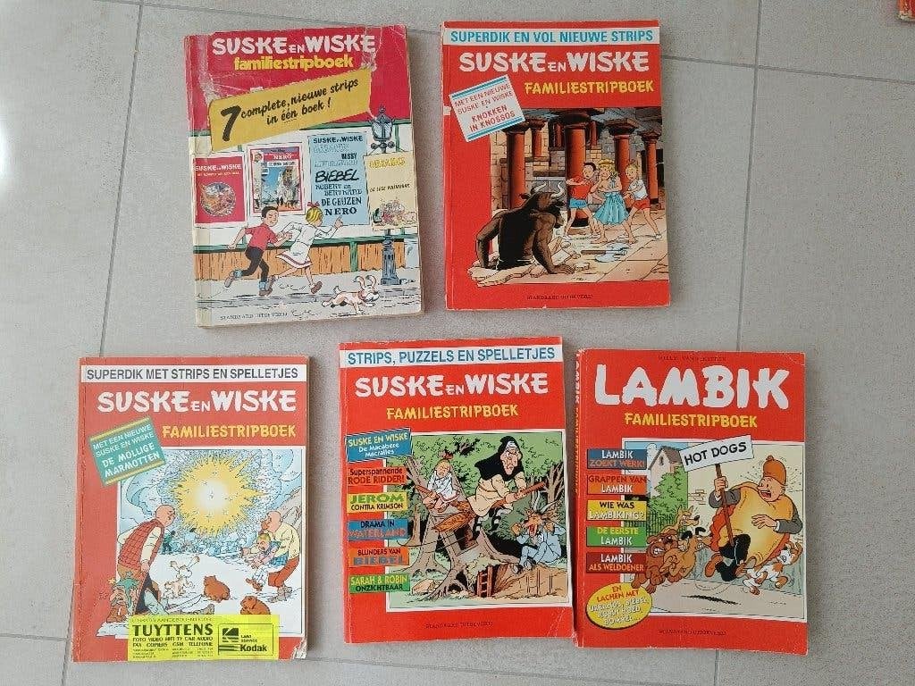 5 familiestripboeken Suske & Wiske, Boeken, Meerdere stripboeken, Ophalen of Verzenden, Gelezen, Willy Vandersteen