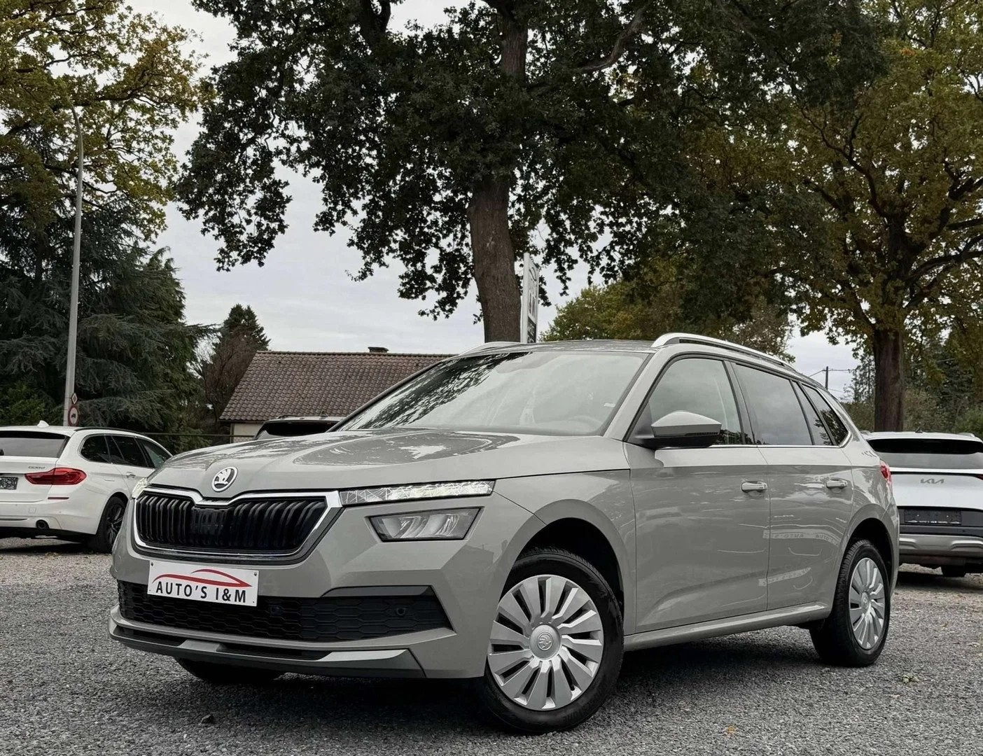 Skoda Kamiq 1.0 TSI 2022 DSG Zetelv. Camera Carplay Garantie, Auto's, Automaat, Stof, Gebruikt, Bedrijf