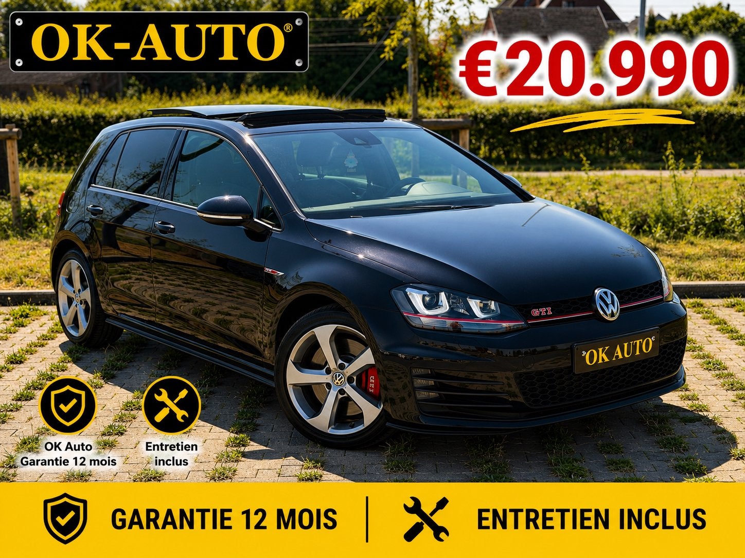 Vw Golf 7 GTI Performance 53.000Km Garantie 12 Mois, Autos, Cuir, Achat, Euro 6, Boîte manuelle