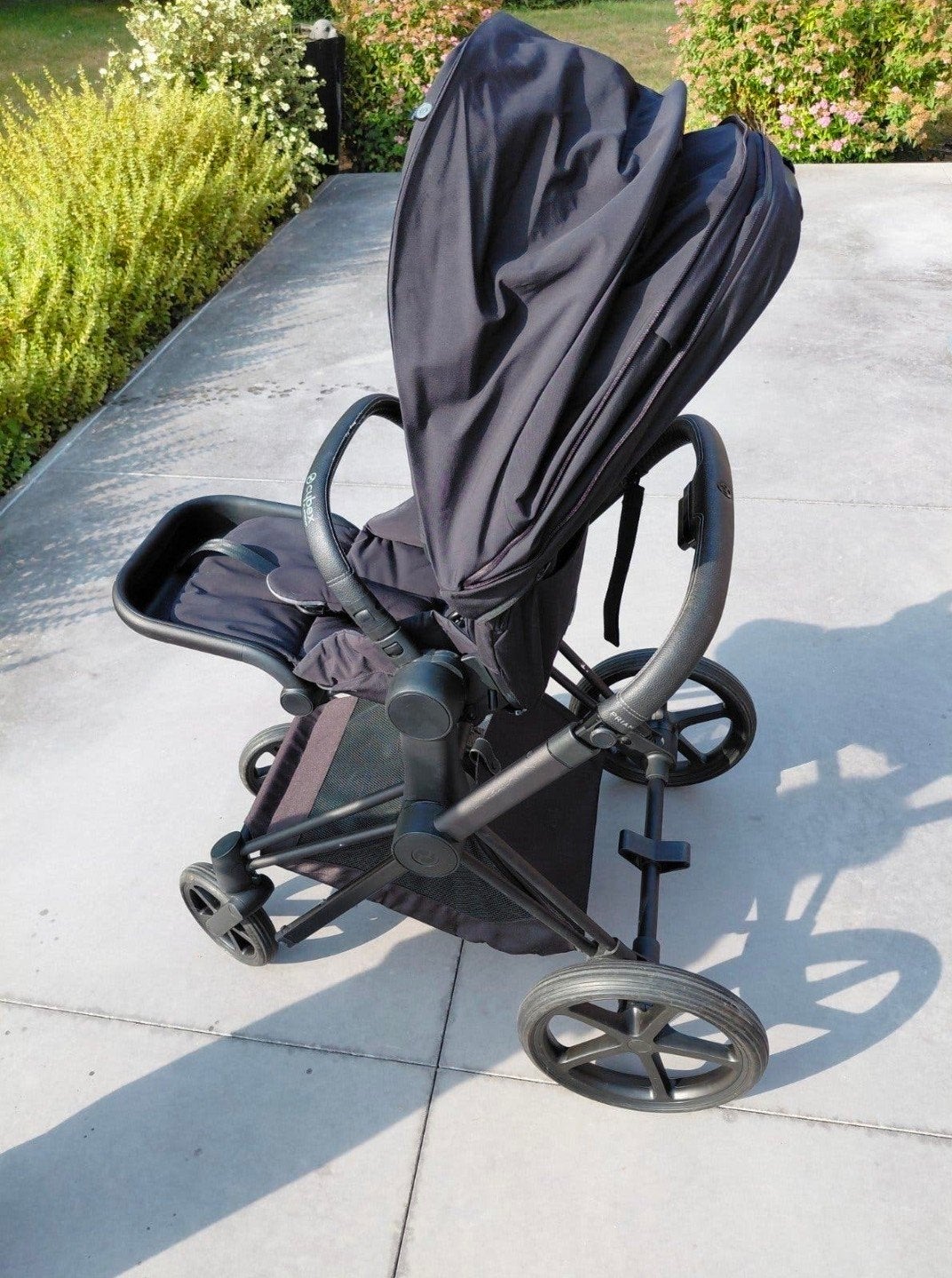 Poussette Cybex Priam  noire + Little Dutch Chancelière, Enlèvement