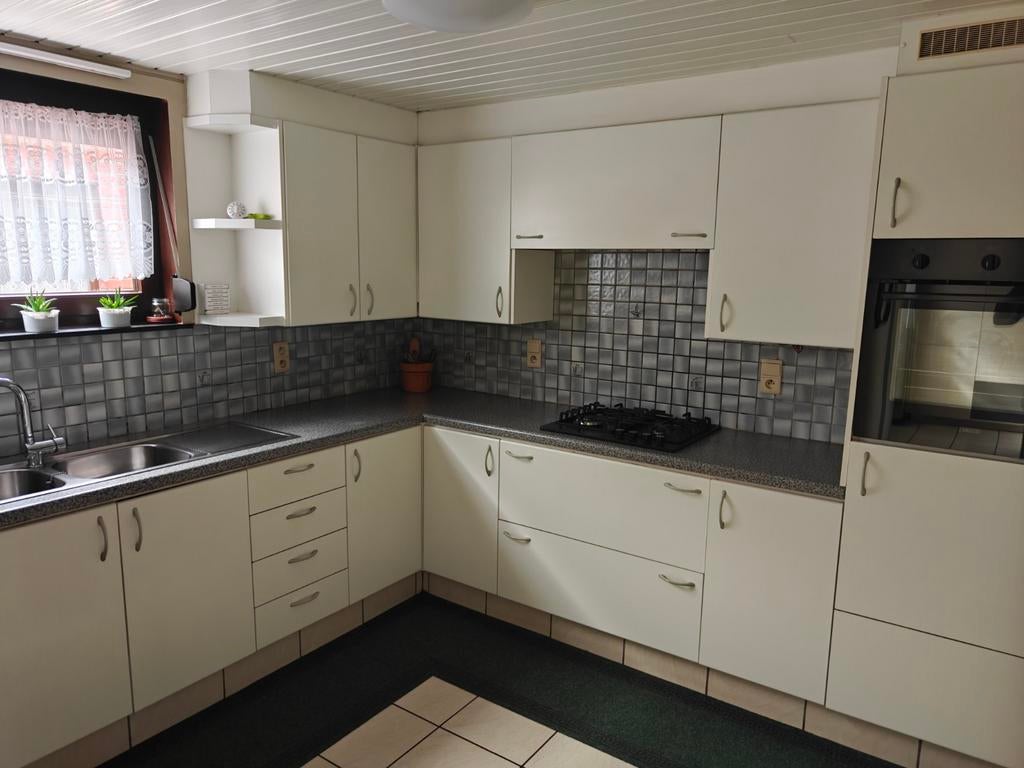 Keuken inclusief gasfornuis en dampkap, Ophalen, Gebruikt, Overige materialen, Wit
