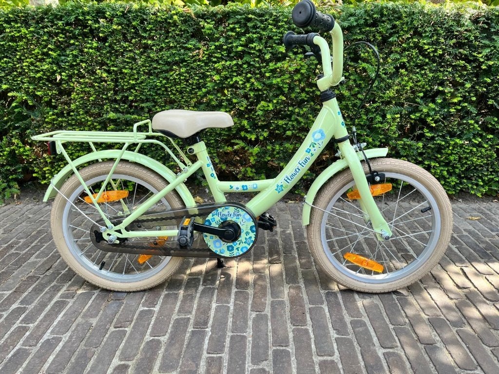 Kinderfiets Flower Fun Ongebruikt!, Fietsen en Brommers, Fietsen | Meisjes, Ophalen, Terugtraprem, Flower Fun, 16 inch