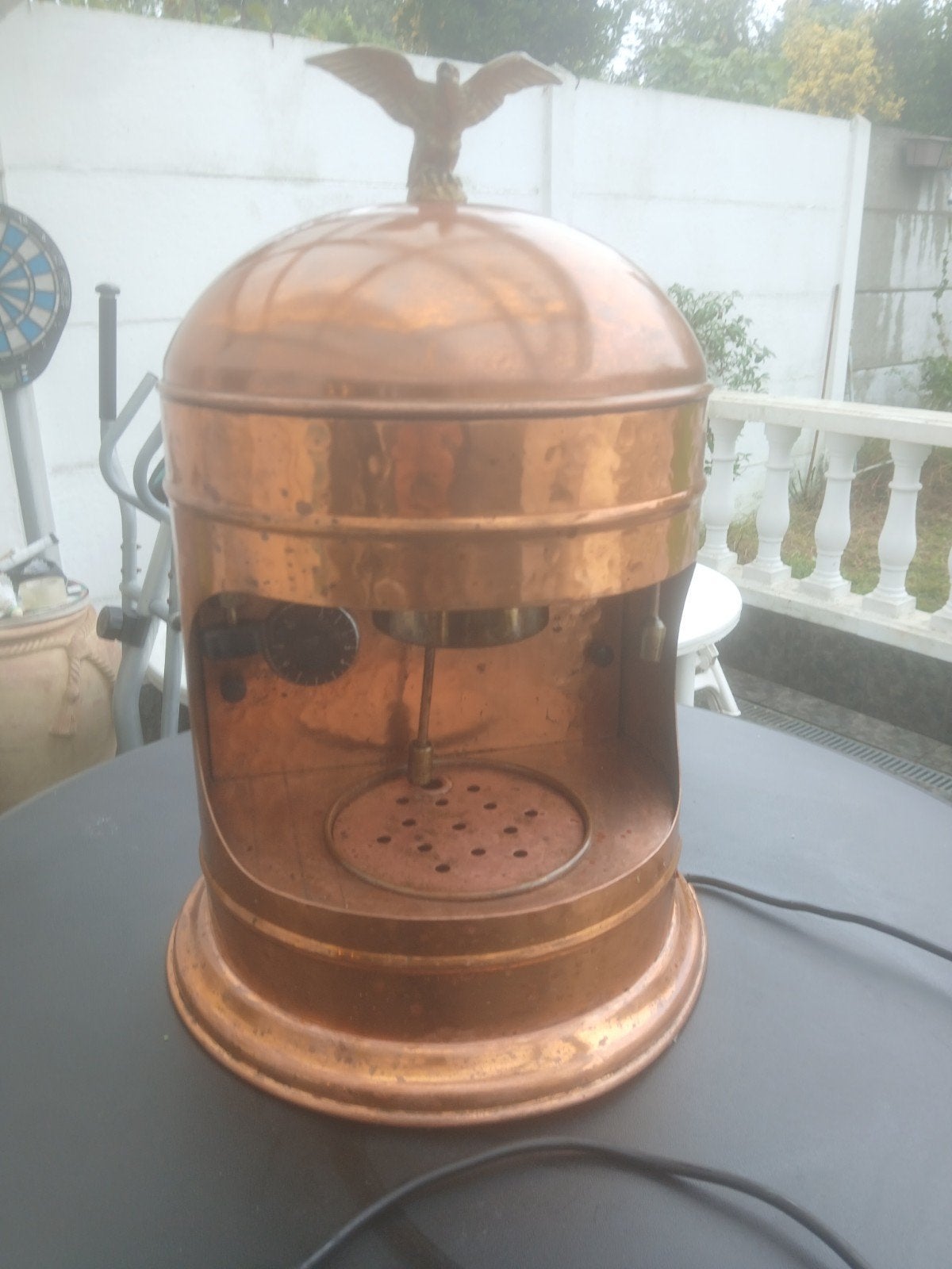 Italiaanse koperen koffiemachine werkt, Ophalen of Verzenden
