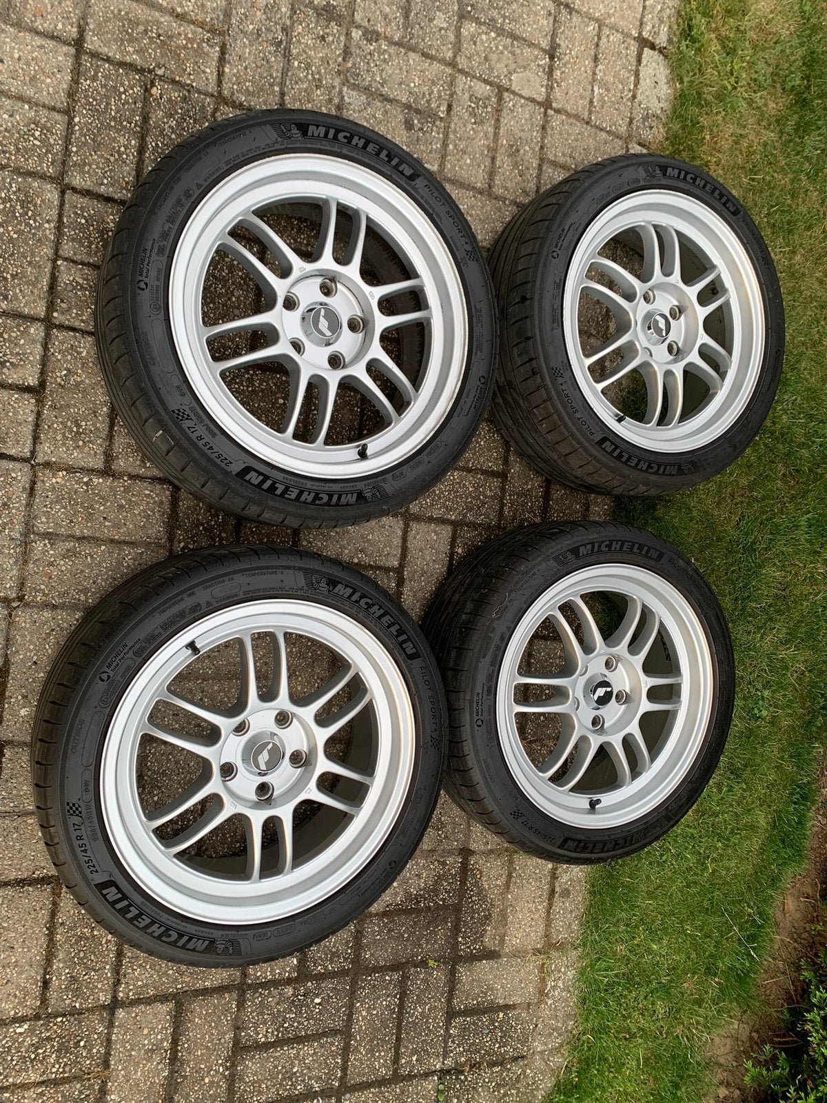 17” lichtmetalen velgen - 4x100 - 17x7.5J ET42, Ophalen, Gebruikt, Banden en Velgen, 17 inch