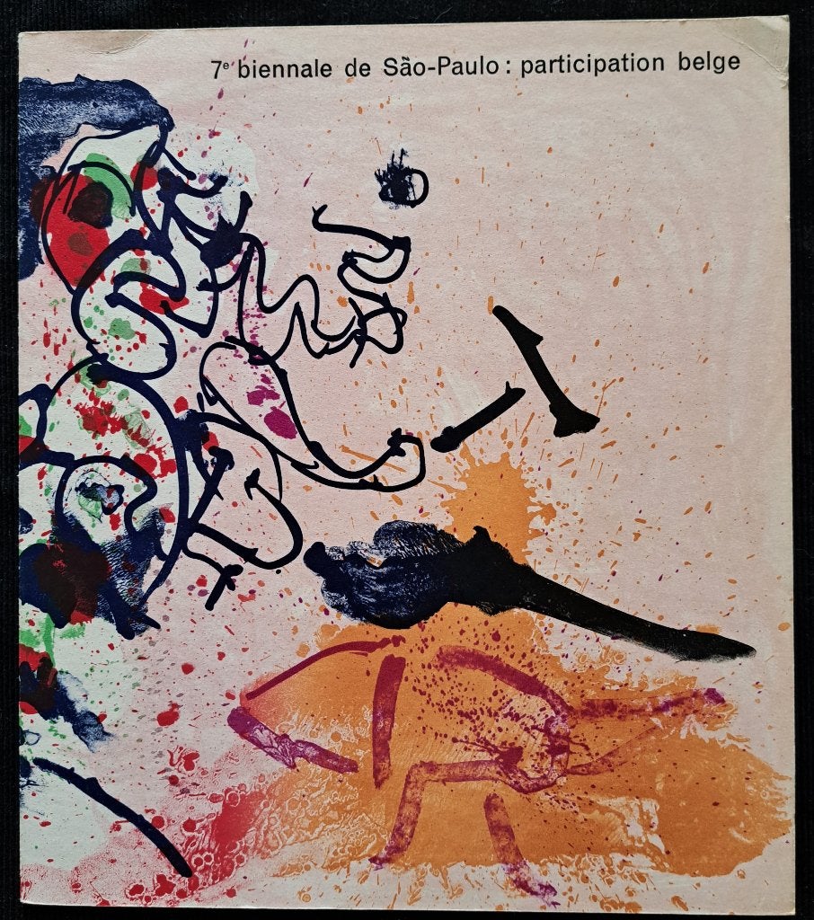 Alechinsky Biennale Sao Paulo 1963 met 6 originele litho’s, Antiek en Kunst, Ophalen of Verzenden, Papier/karton, Overige technieken