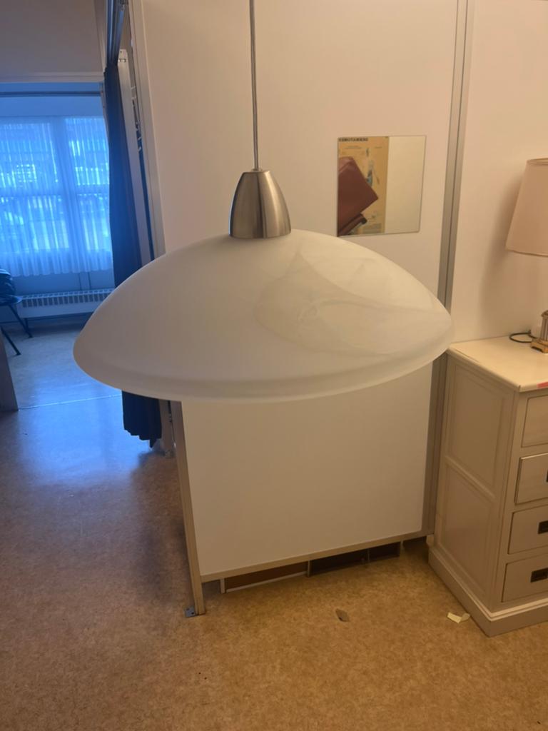 hanglamp, Huis en Inrichting, Lampen | Hanglampen, Ophalen, Gebruikt, Glas