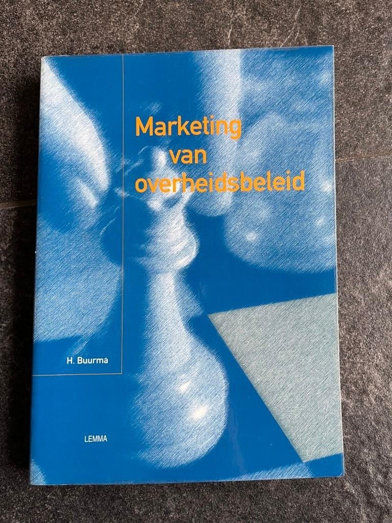 Marketing Van Overheidsbeleid - Buurma, Ophalen of Verzenden