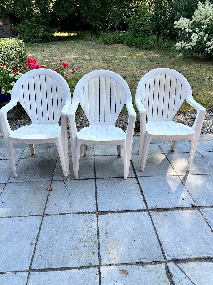 Tuinstoelen, zo goed als niet gebruikt, Tuin en Terras, Ophalen, Zo goed als nieuw, Kunststof, Inklapbaar
