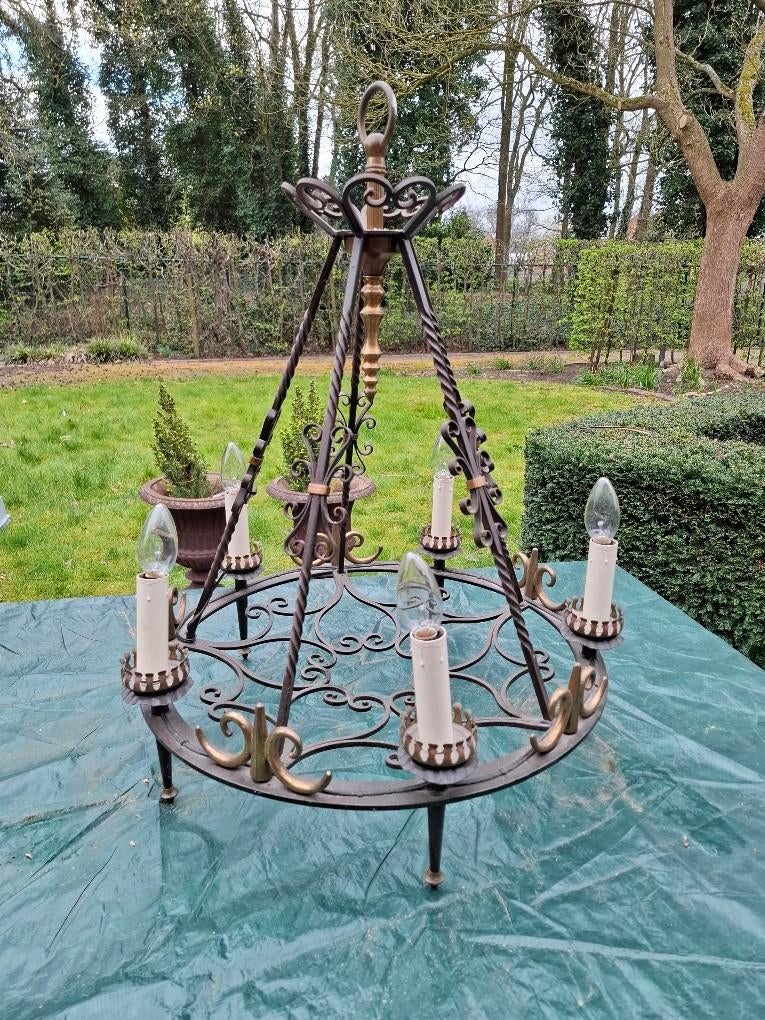 Luster, Huis en Inrichting, Ophalen, Gebruikt, Metaal