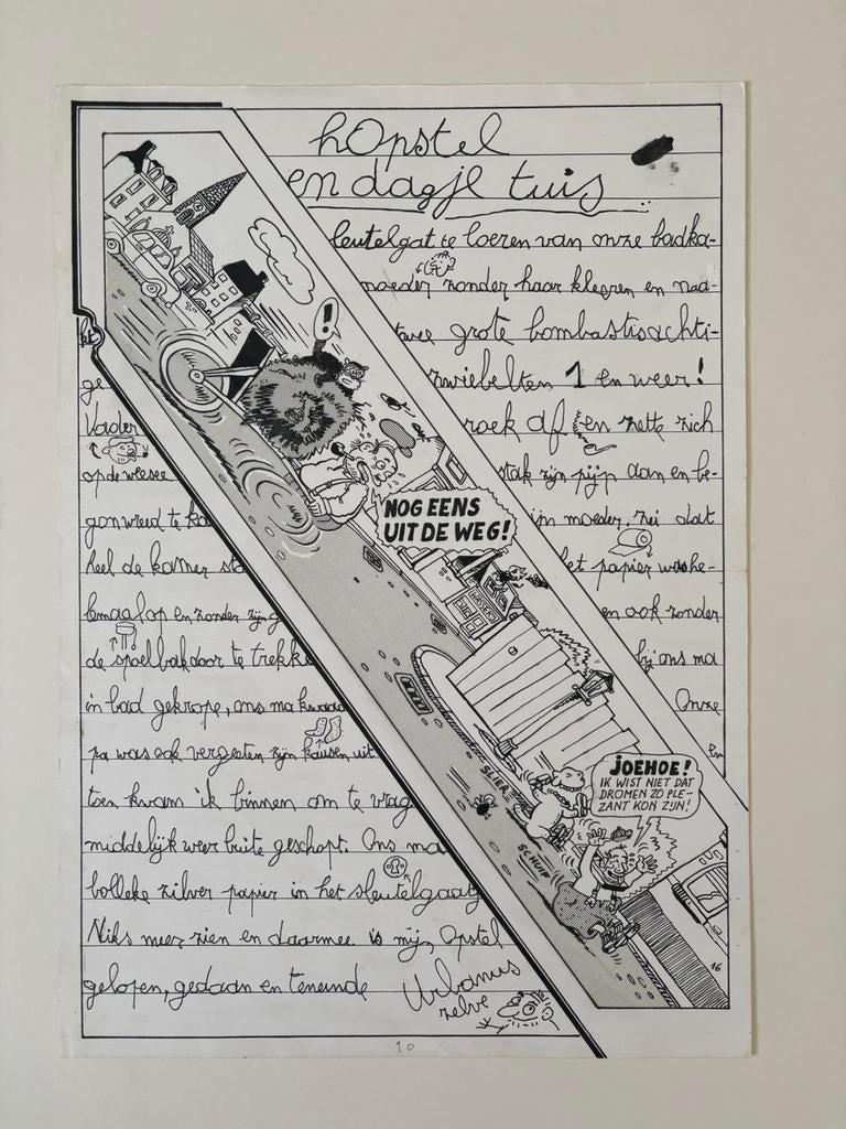 Urbanus originele pagina “Tweede Onozele Spelletjesboek”, Ophalen of Verzenden