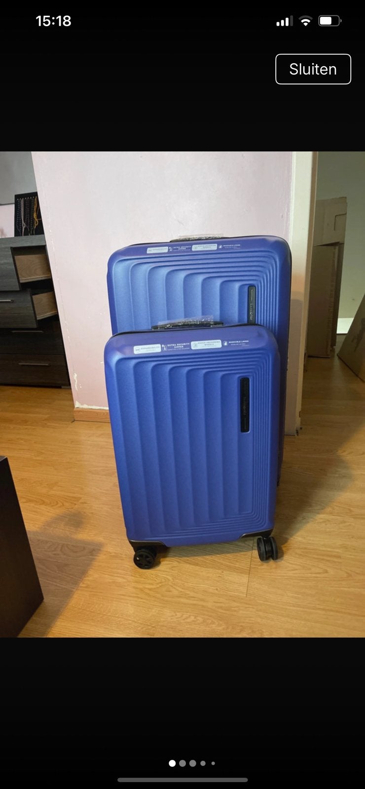 Set koffers samsonite, Ophalen of Verzenden, Nieuw