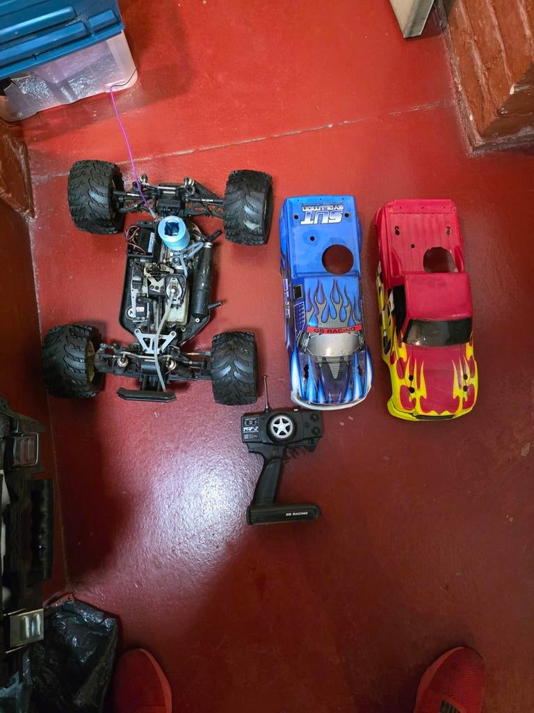 Voitures téléguidée thermique, Ophalen, Benzine, Gebruikt, Auto offroad