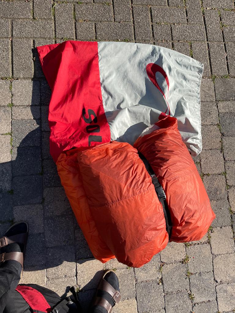 Paraglider, Ophalen, Gebruikt, Complete paraglider