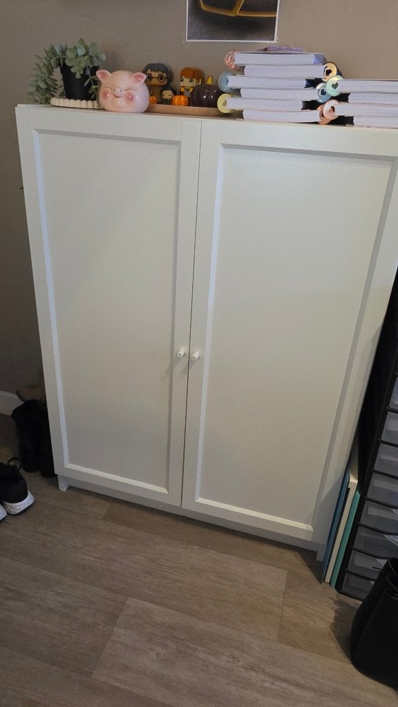 Bibliothèque Billy 106cm avec portes + 1 planche suppl, Maison & Meubles, Chêne, 25 à 50 cm, Avec porte(s), Comme neuf