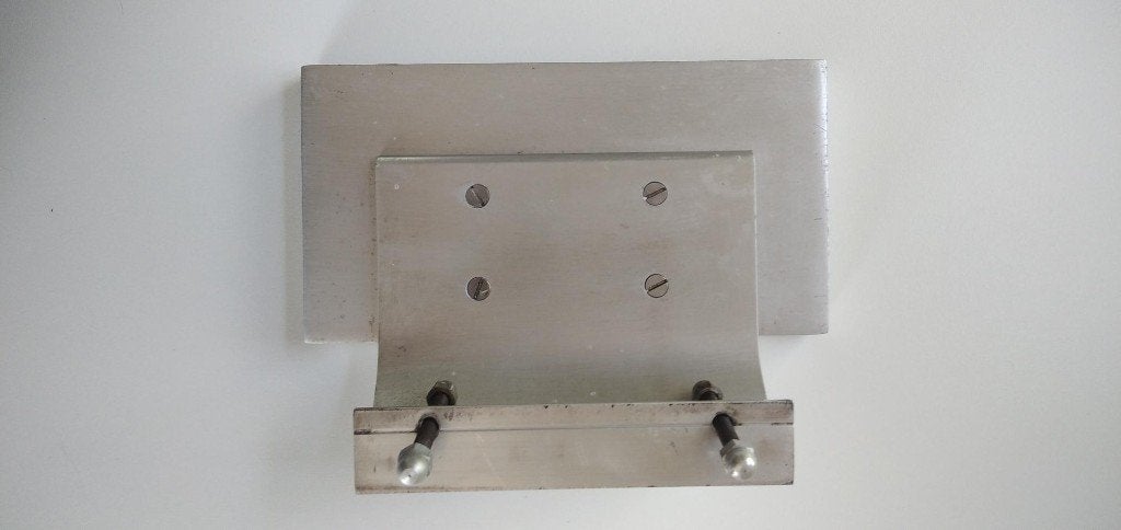Vintage deurkruk van keramiek en aluminium uit de jaren 70, Ophalen, Gebruikt, Overige typen, Aluminium