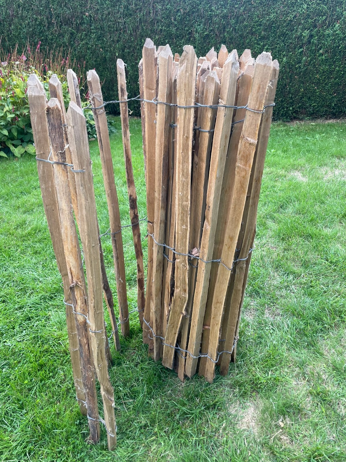 Kastanjehek 1,20m, Jardin & Terrasse, Enlèvement, Comme neuf, Bois