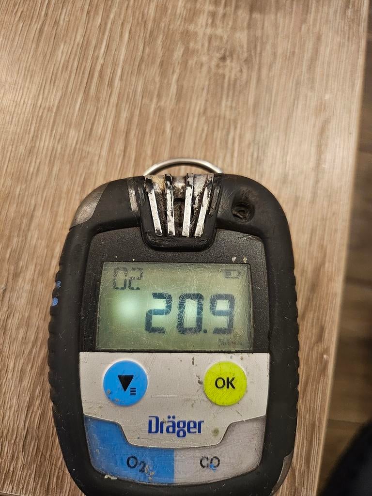 Gasdetector drager pac 8500, Ophalen