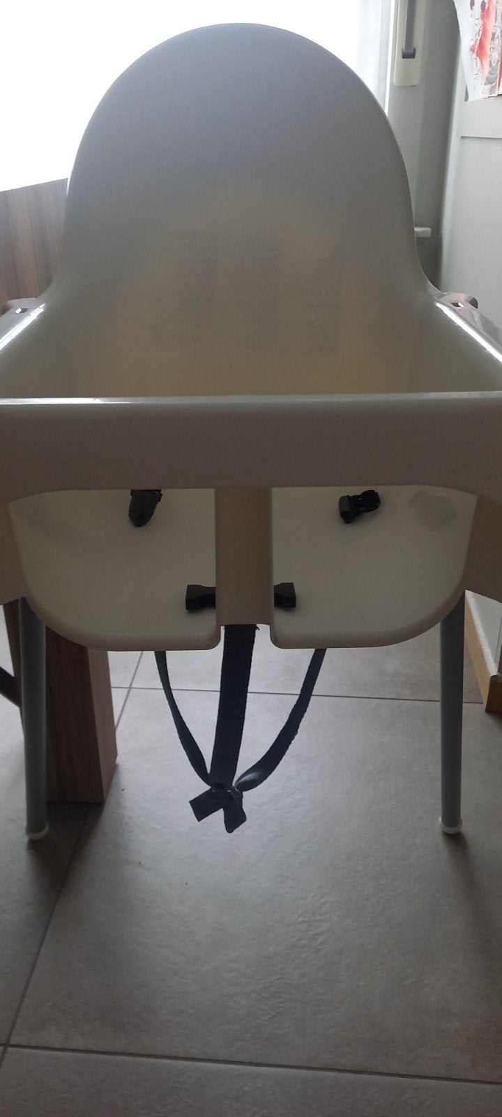 Baby eetstoel - Wit - Met tafeltje, Kinderen en Baby's, Ophalen