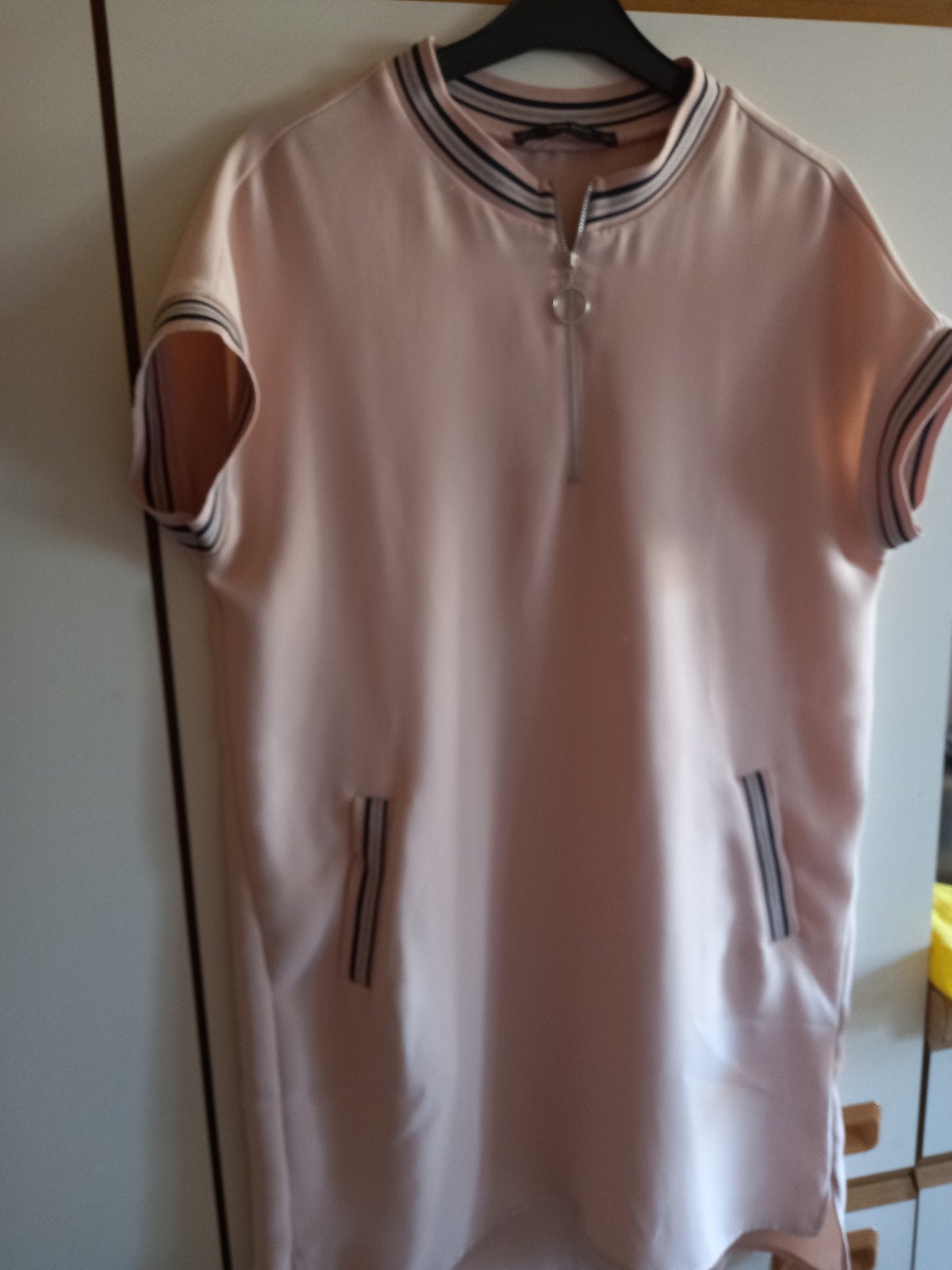 Zomer jurkje, Roze, Zara Basic, Gedragen, Ophalen