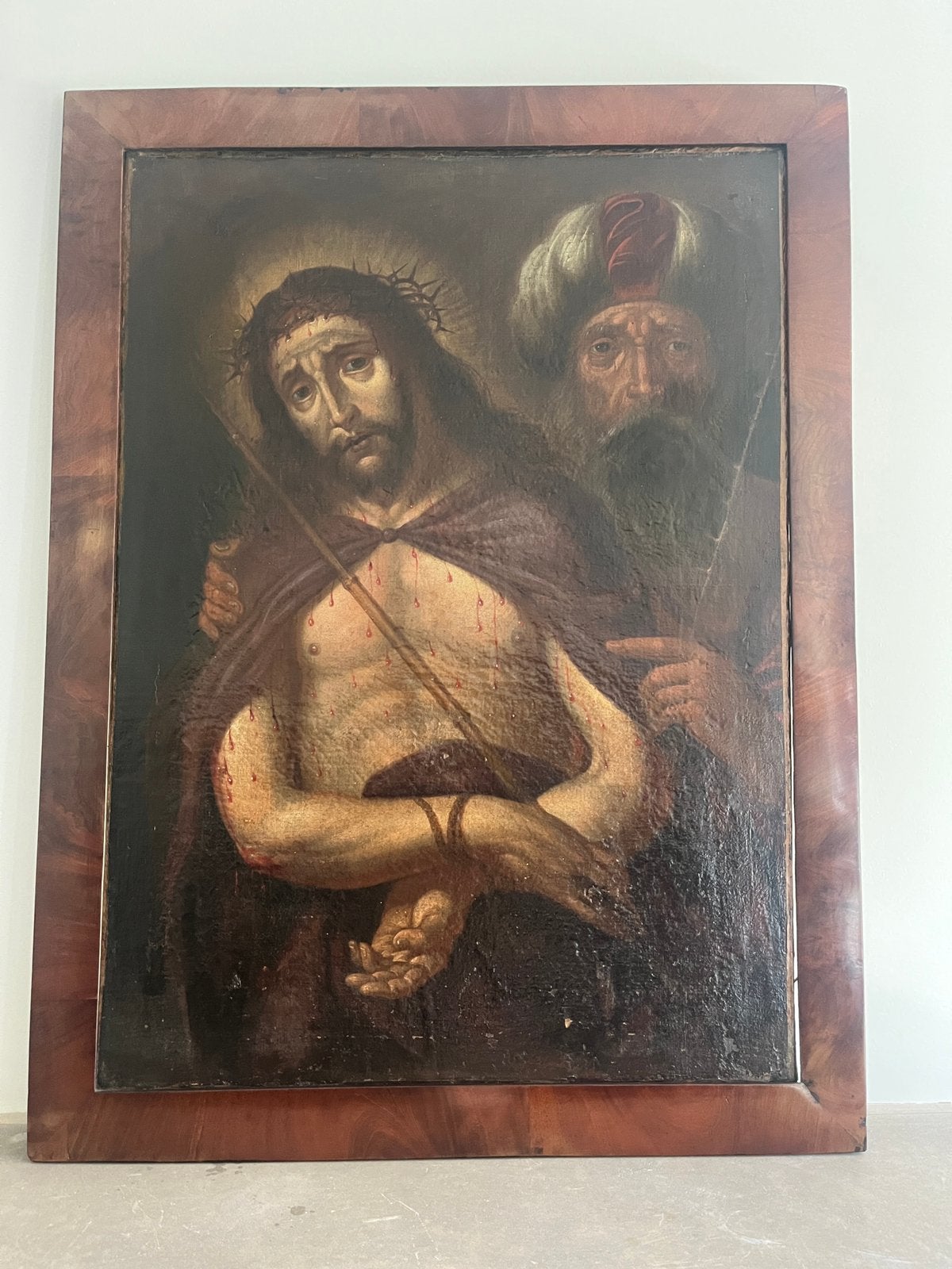 Antiek 17de eeuws vlaamse school schilderij, Antiek en Kunst, Ophalen of Verzenden