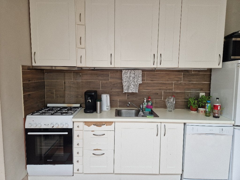 Ikea Faktum keuken gebroken wit, Huis en Inrichting, Ophalen, Gebruikt, Enkelwandige keuken, Hout