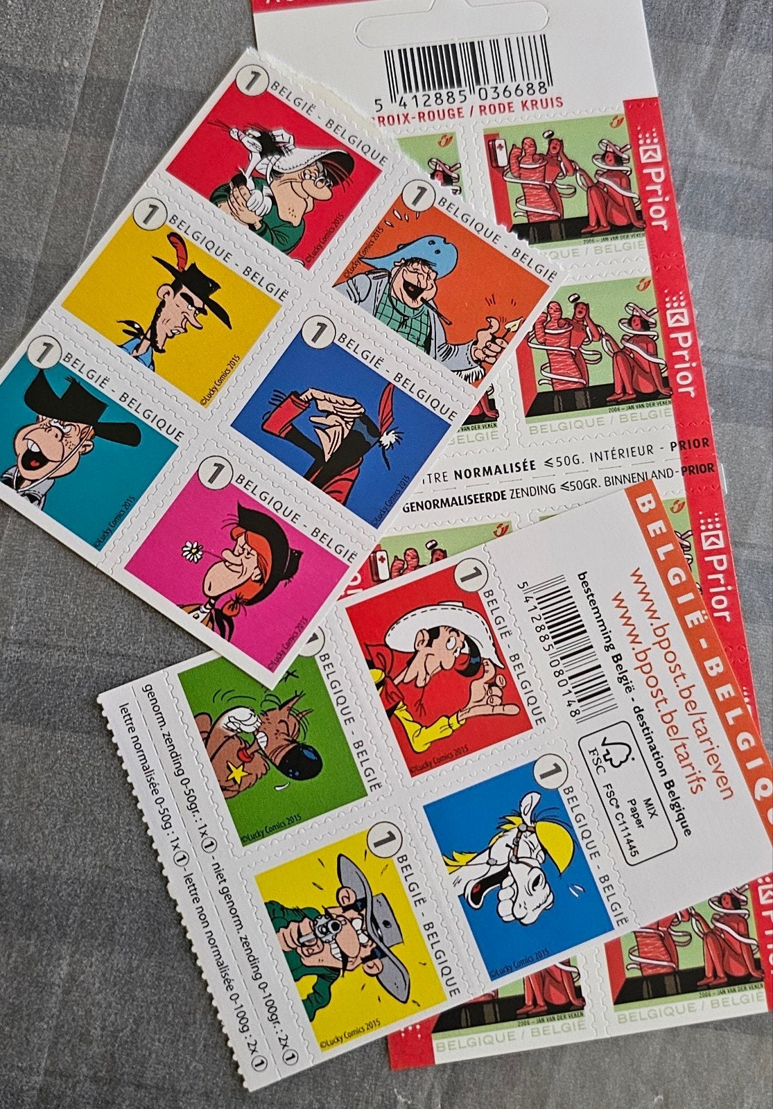 Zelfklevende Frankeerzegels nr 1 aan 50%, Enlèvement ou Envoi