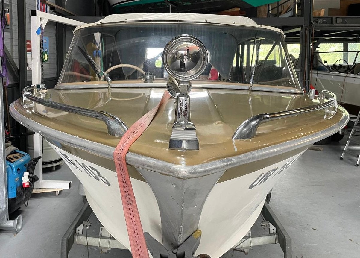 Guggisberg Silbermowe 1974, Watersport en Boten, Overige merken, 70 cm, Gebruikt, Binnenboordmotor