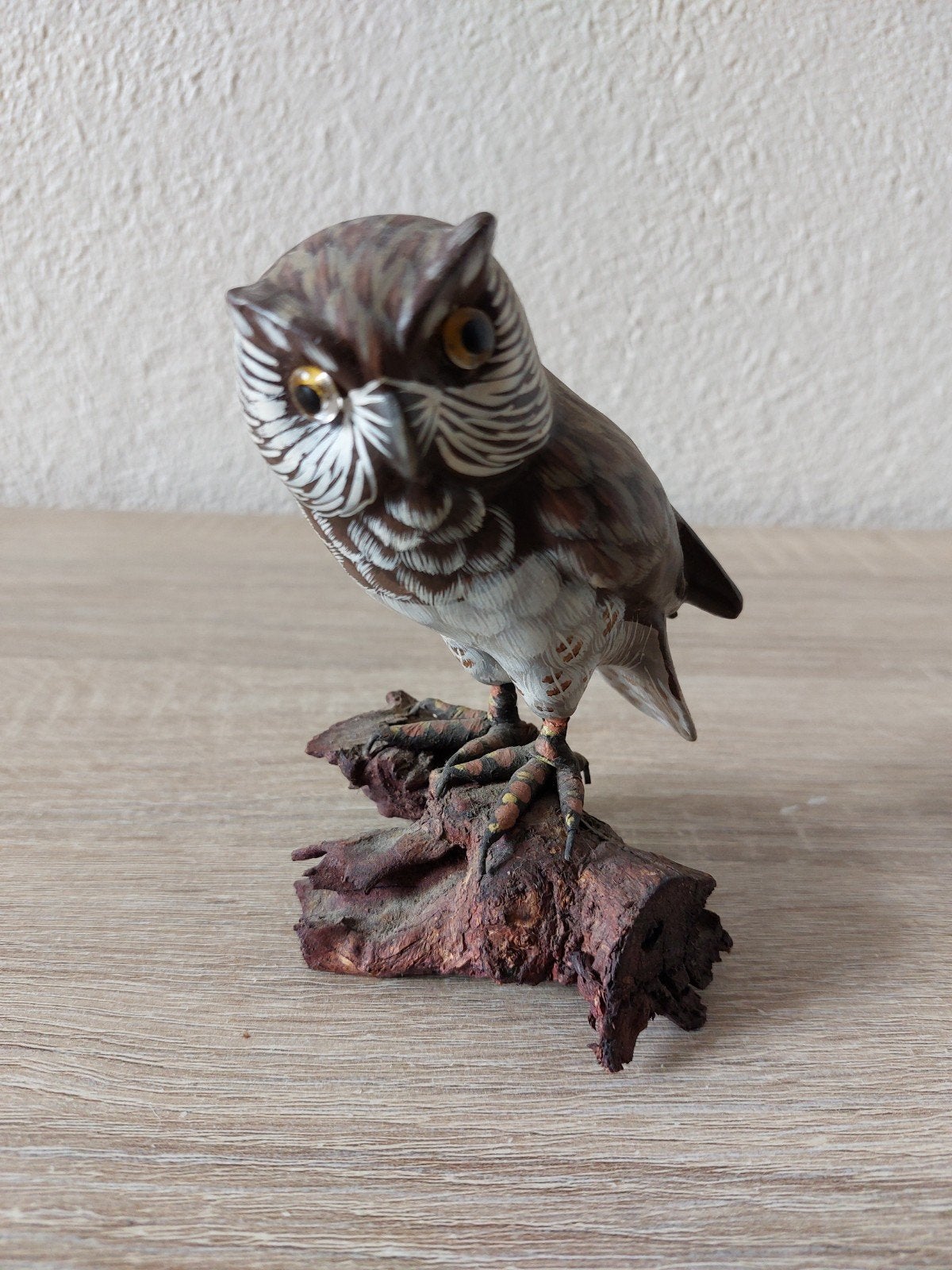 Realistische uil/uilfiguur op tak — 12 cm, Ophalen of Verzenden