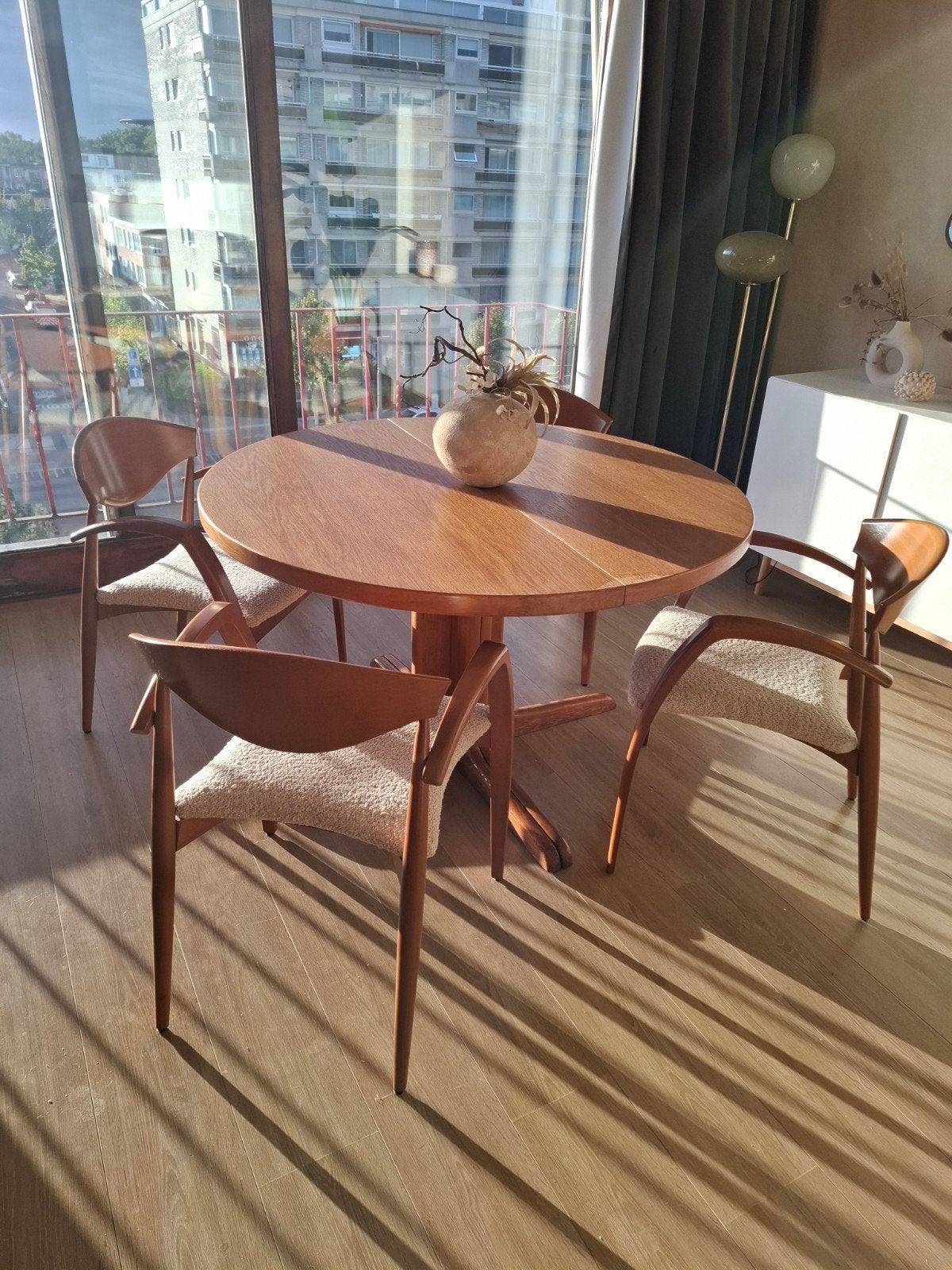 Chaises Paco Capdell rembourrées en 4 pièces., Maison & Meubles, Enlèvement, Comme neuf, Vintage, Quatre