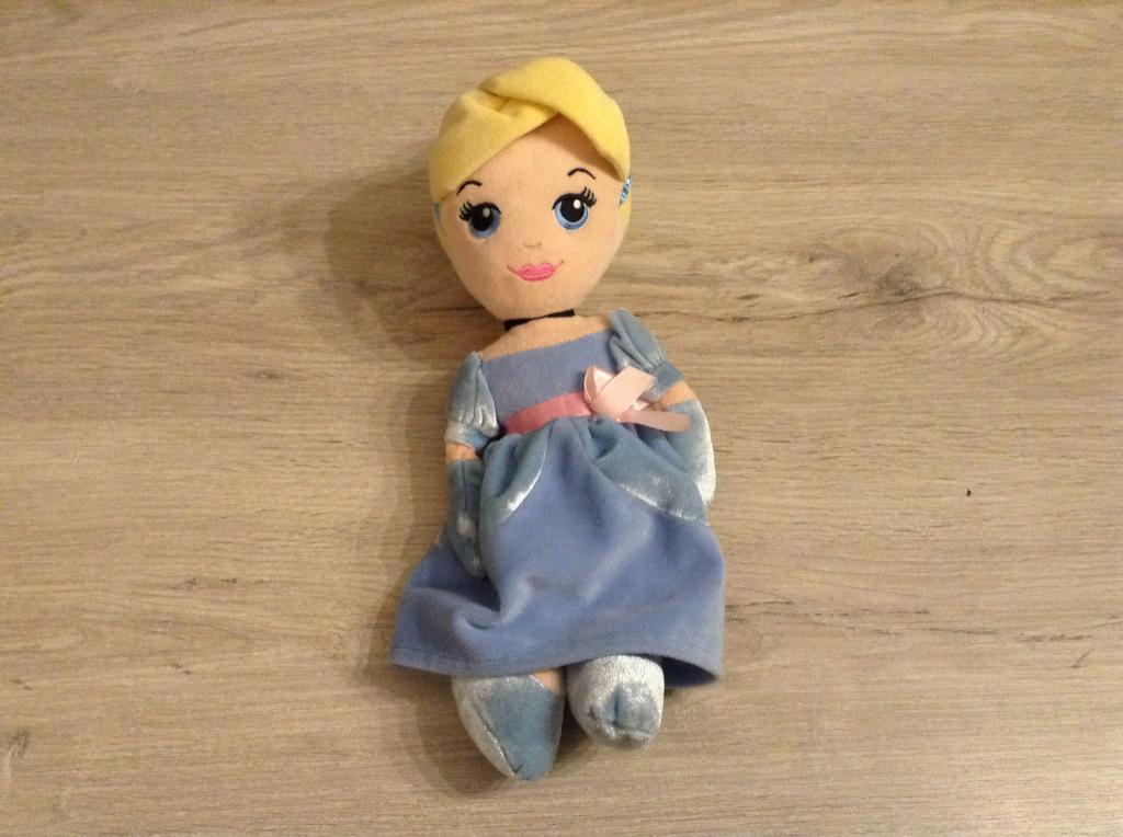 Disney Cinderella pluche character (30 cm), Bleu, Lavable, Comme neuf, Moyen (20 à 80 cm)