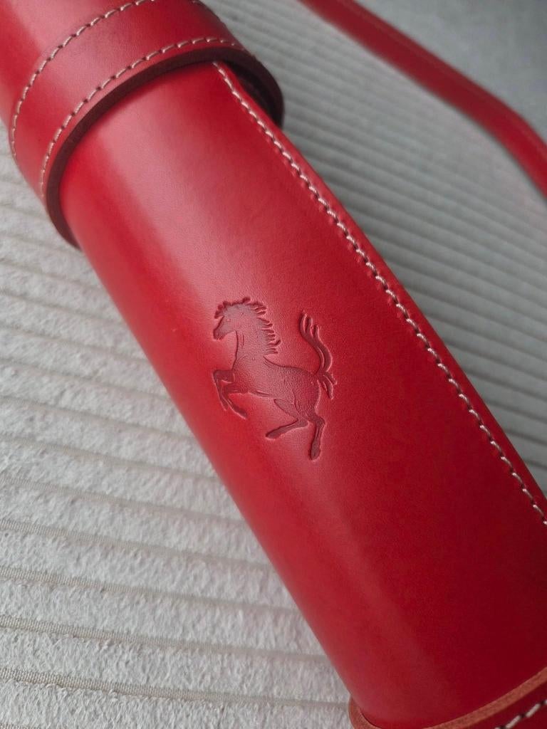 Backgammon Ferrari en cuir Italie, Enlèvement ou Envoi