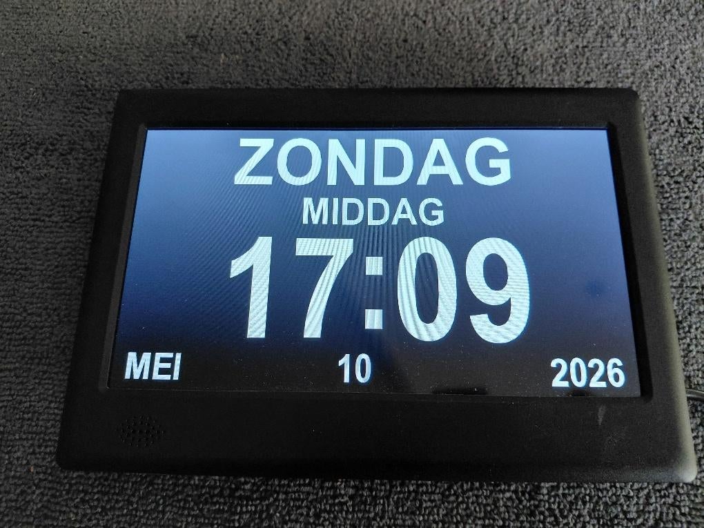 Digitale kalenderklok, Elektronische apparatuur, Wekkers, Nieuw, Digitaal, Ophalen