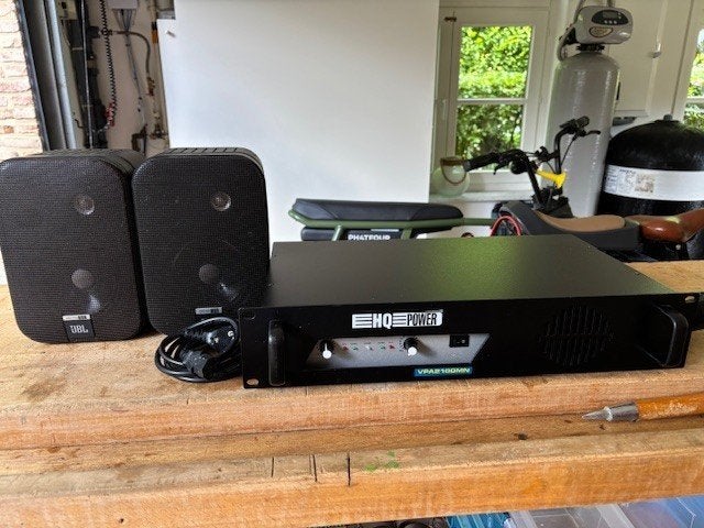 Versterker + 2 box, Audio, Tv en Foto, Versterkers en Ontvangers, Ophalen, Gebruikt
