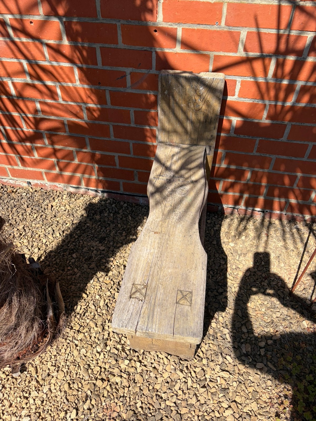 Oud bankje, Tuin en Terras, Tuinbanken, Ophalen, Gebruikt, Hout