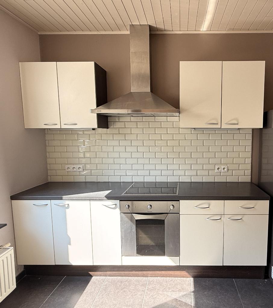 Keuken + toestellen (reeds gedemonteerd), Ophalen, Gebruikt, Wit, Dubbelwandige keuken