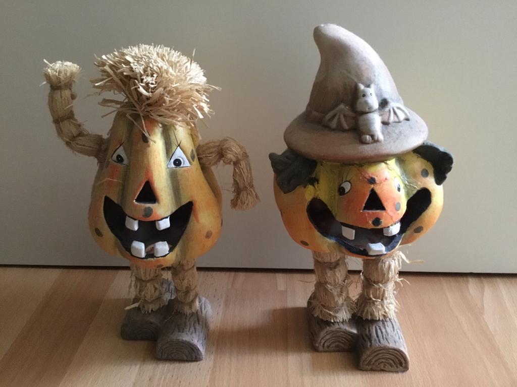 Halloween beelden pompoen, Ophalen, Zo goed als nieuw