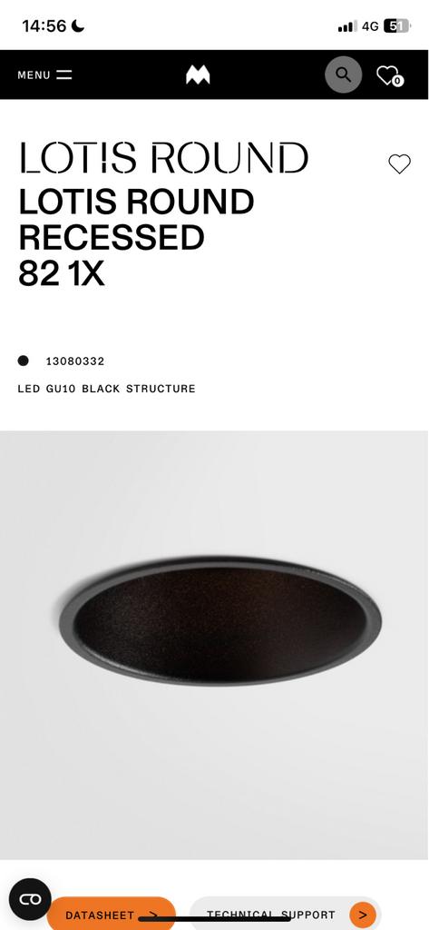 Spot encastré modulaire noir, Maison & Meubles, Enlèvement, Neuf