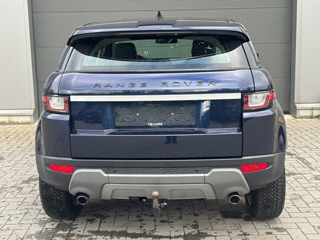 Range Rover Evoque benzine automaat, Auto's, 4 cilinders, Parkeersensor, Blauw, Leder