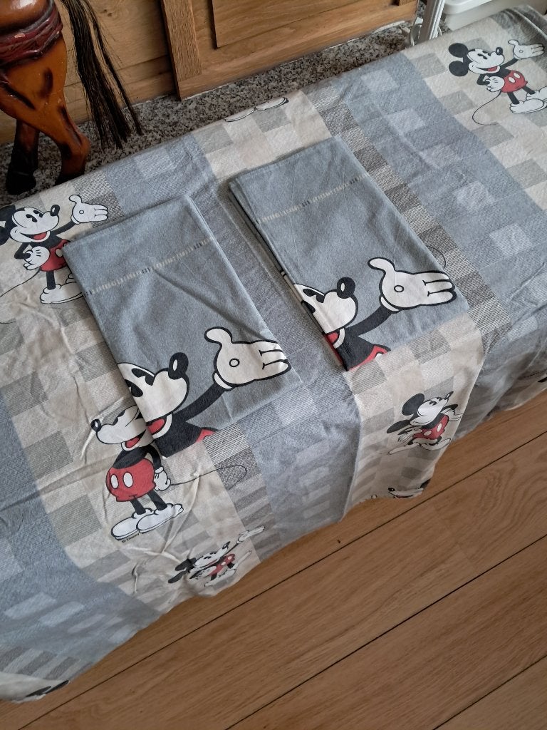 Dekbedovertrek Mickey, Huis en Inrichting, Slaapkamer | Beddengoed, Ophalen, Gebruikt, Dekbedovertrek, Katoen