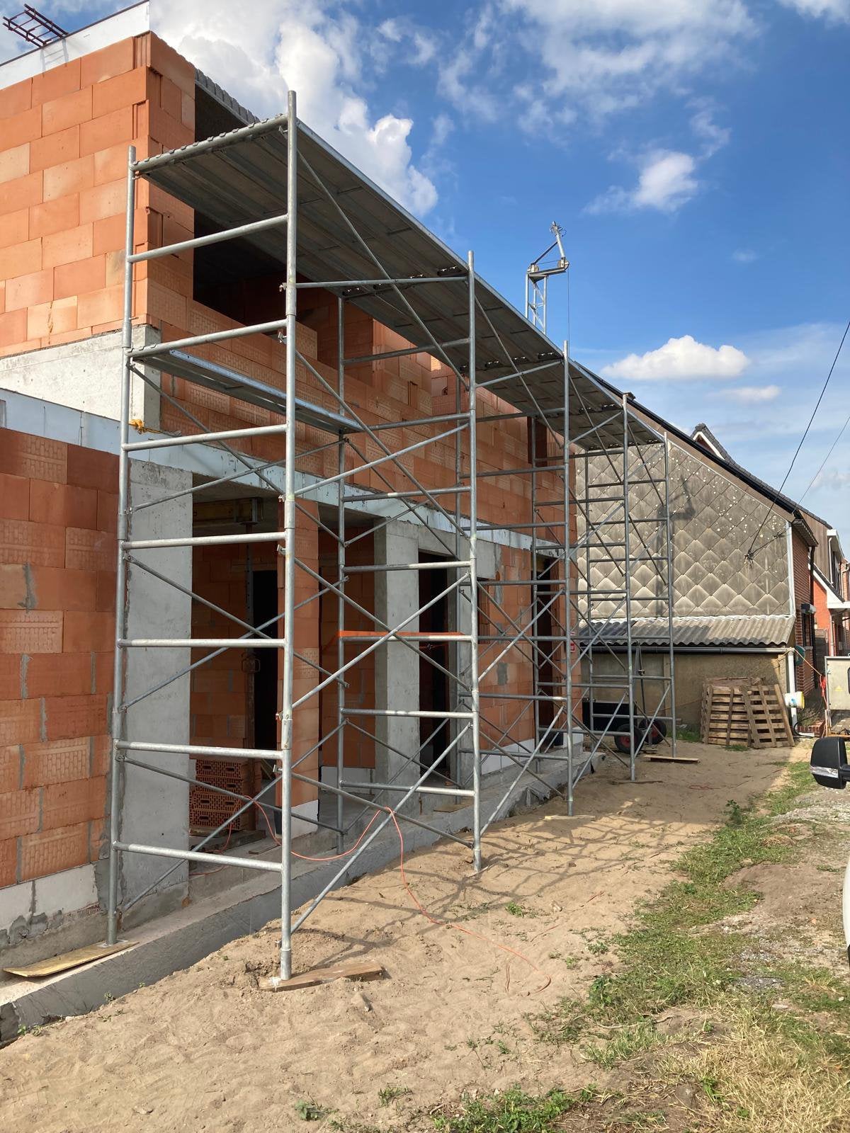 60 m² Galva Metserstelling Compleet, Bricolage & Construction, Échafaudages, Comme neuf, Enlèvement