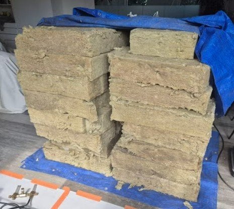 2 stapels steenwol beschikbaar 16 cm dik, Doe-het-zelf en Bouw, Ophalen, Steenwol