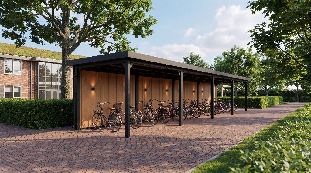 Onderhoudsvrije fietsenstalling | Zelf samenstellen | NIEUW, Tuin en Terras, Bergingen en Tuinkasten, Nieuw, Fietsenberging, Metaal