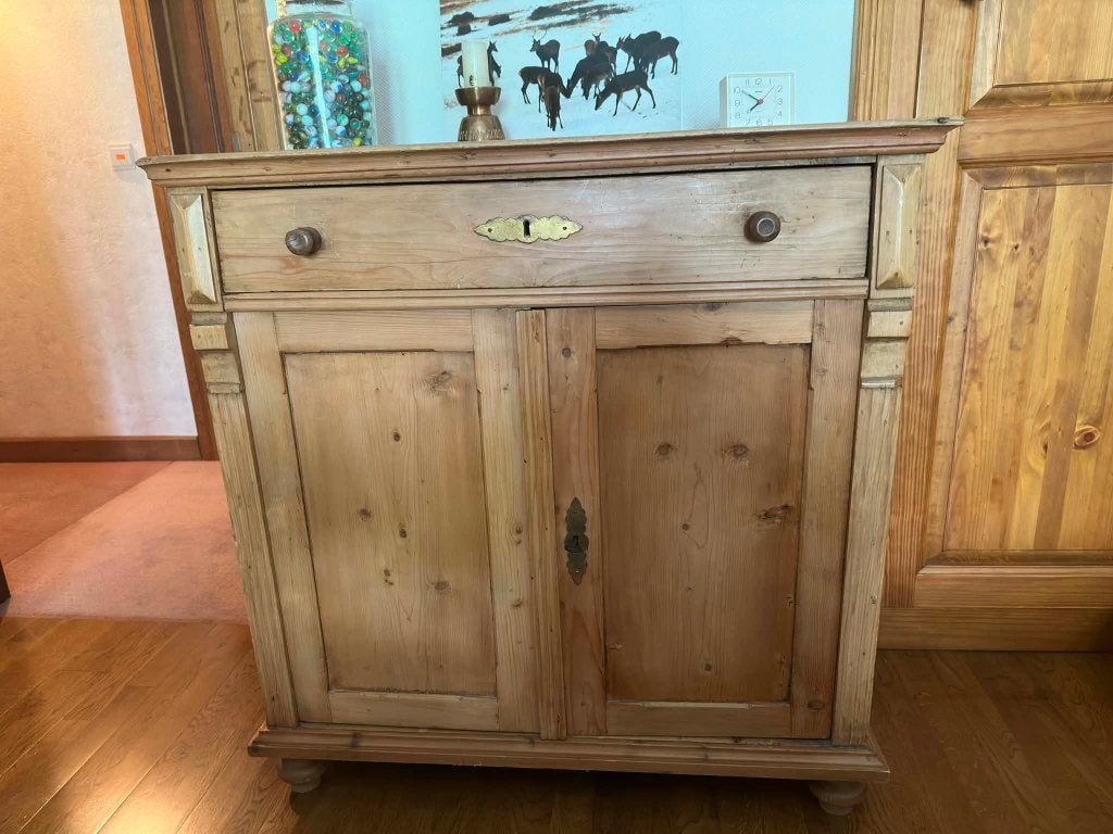 commode ancienne en pin, 25 à 50 cm, Moins de 100 cm, Enlèvement, Utilisé